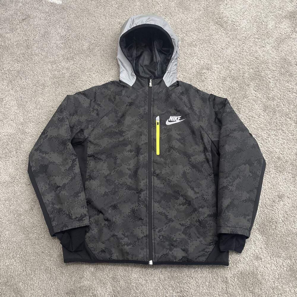 Boys' Nike Ultimate Digital Camo Reflective Jacket Hoodie Coat Size XL